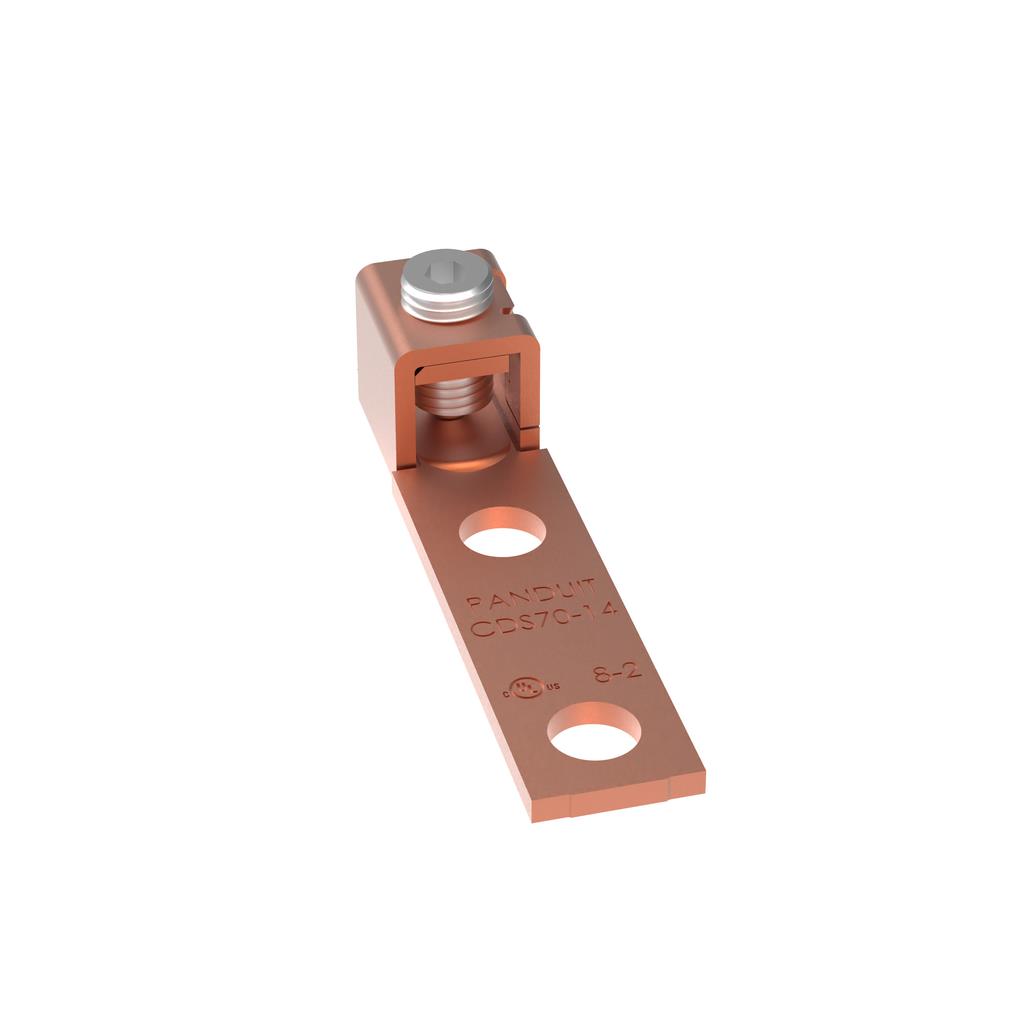 【CDS70-14-Q】COPPER MECHANICAL LUG, 2 HOLE, 1
