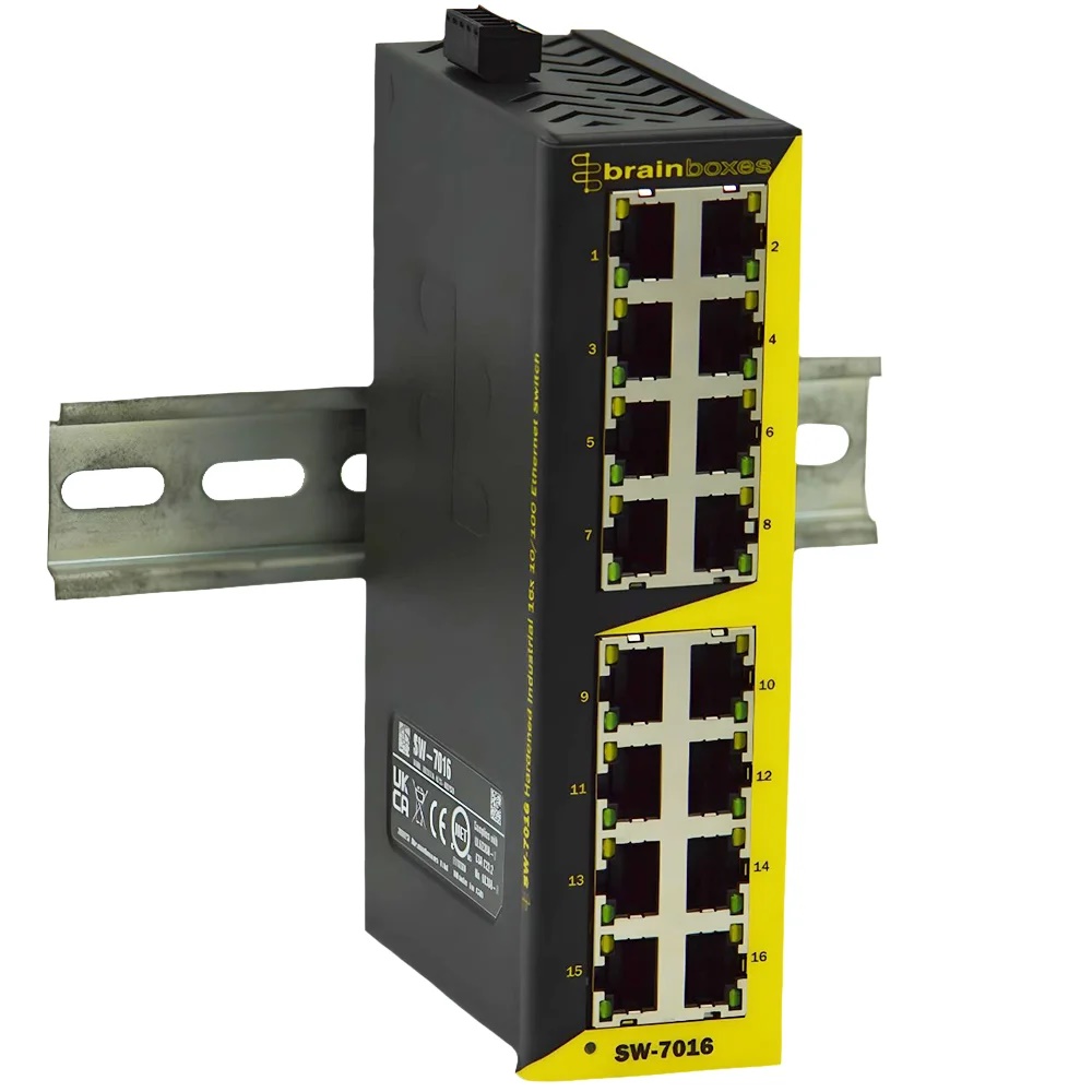 【SW-7016】HARDENED INDUSTRIAL 16X 10/100 E
