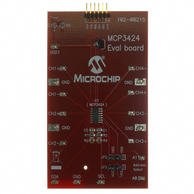 【MCP3424EV】EVALUATION BOARD FOR MCP3424