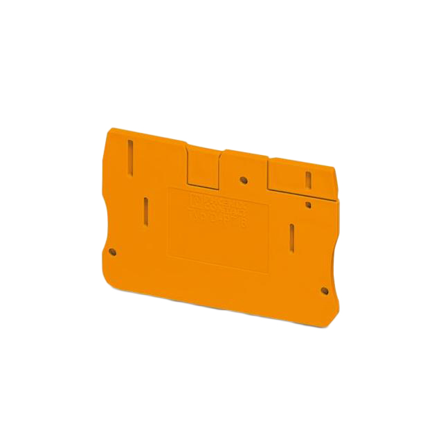 CONN TERM BLK END PLATE ORANGE【3212045】