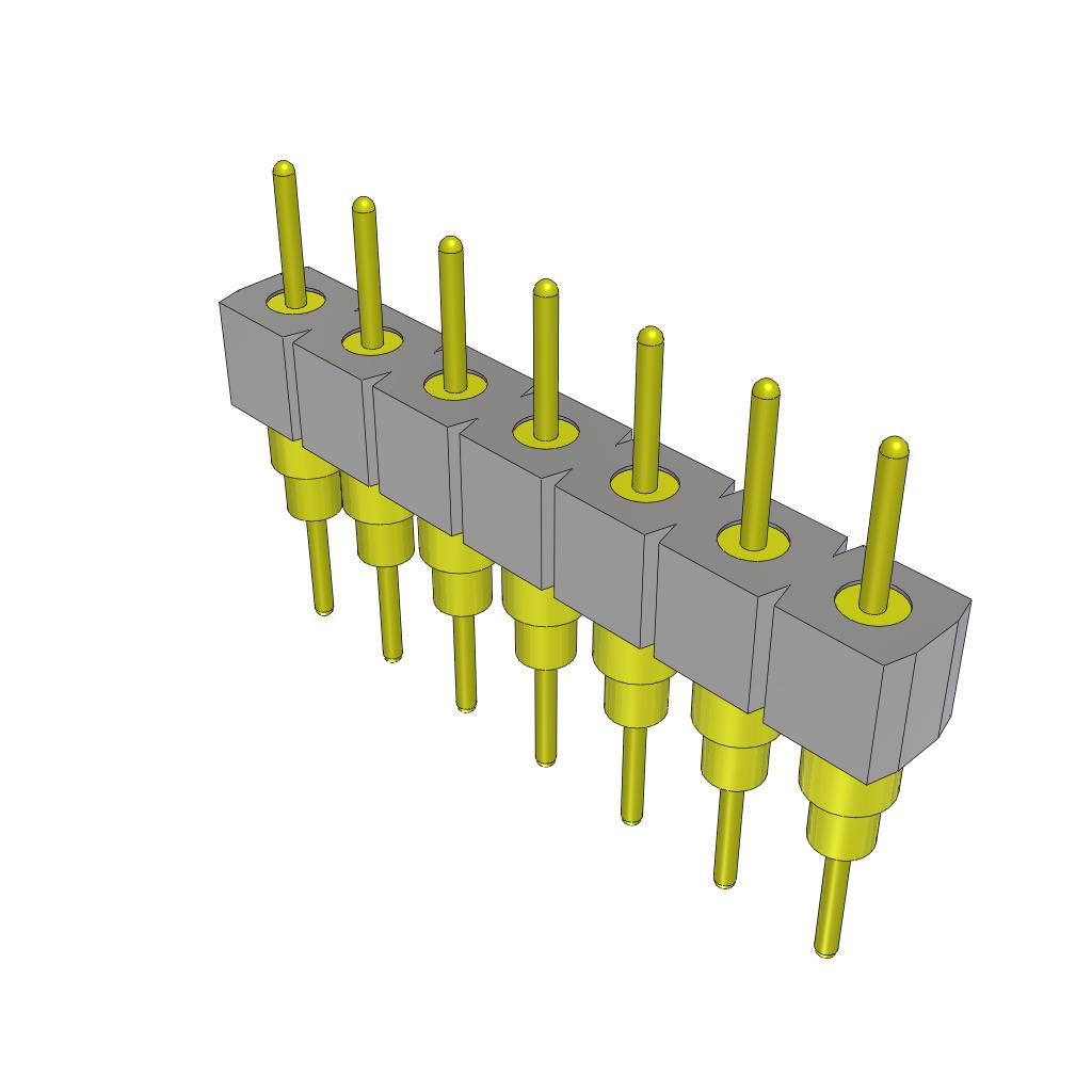 CONN HEADER 7POS .100 PCB TIN【BBS-107-T-A】