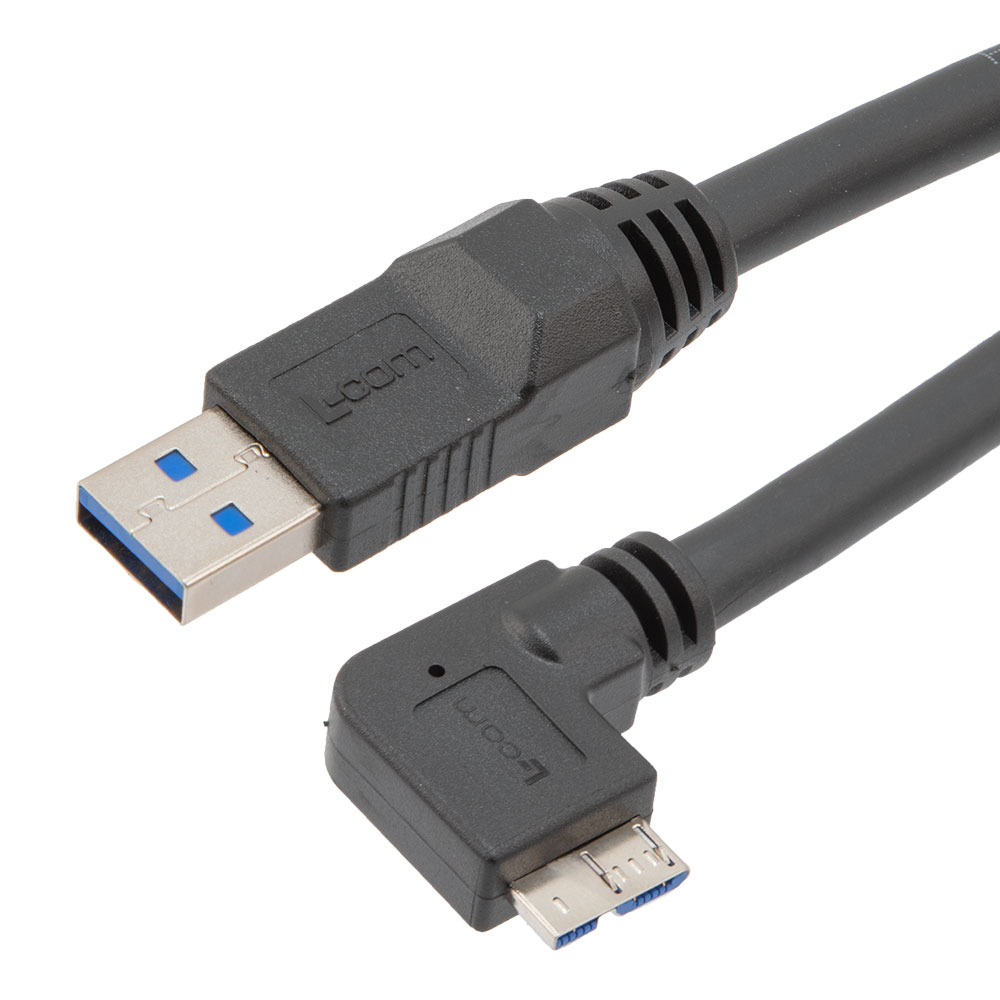 【CAU3HFA-90LMB-205M】USB 3.0 AM TO LEFT MBM HFDG PVC