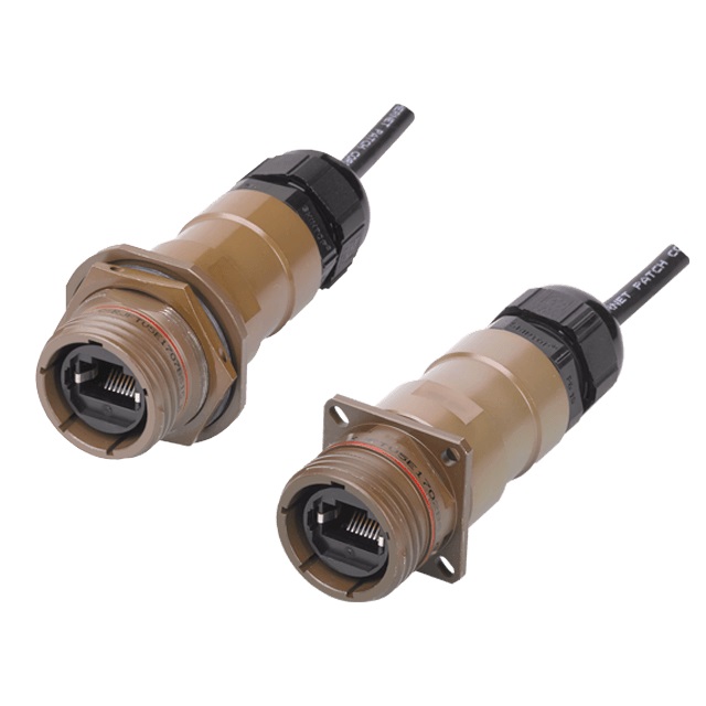 【S-RJFTV6A1906MQ15】CAT6A IP68 SIZE 19 38999 PLUG W/