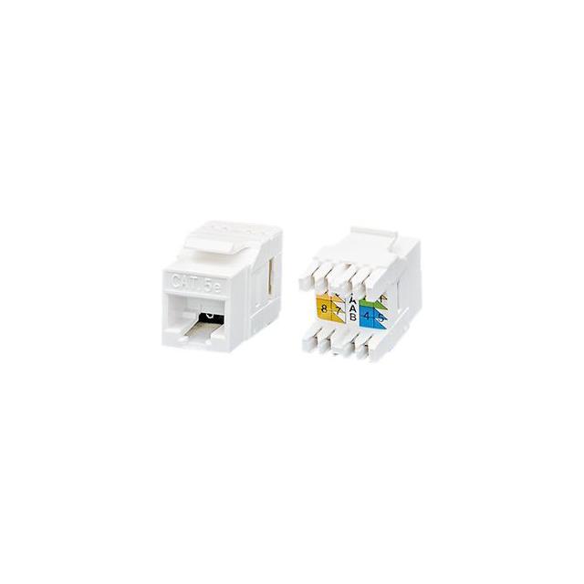【3261-0008-05】CAT5E UNSH. KEYSTONE JACK, WHITE