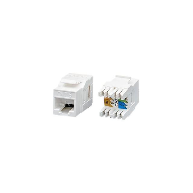 【3261-0015-05】CAT6 UNSH. KEYSTONE JACK, WHITE,
