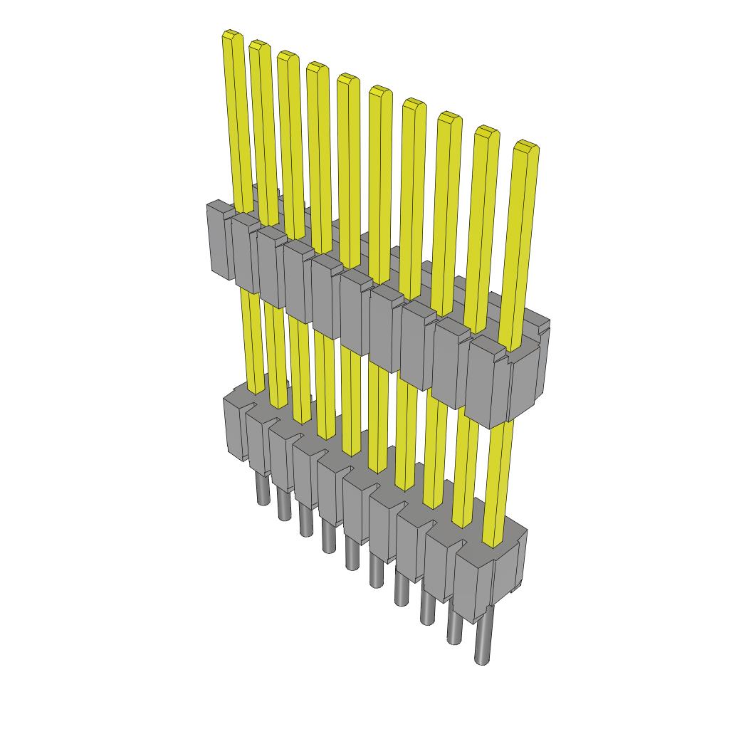 CONN HDR 10POS 0.05 STACK T/H【DWM-10-59-S-S-415】