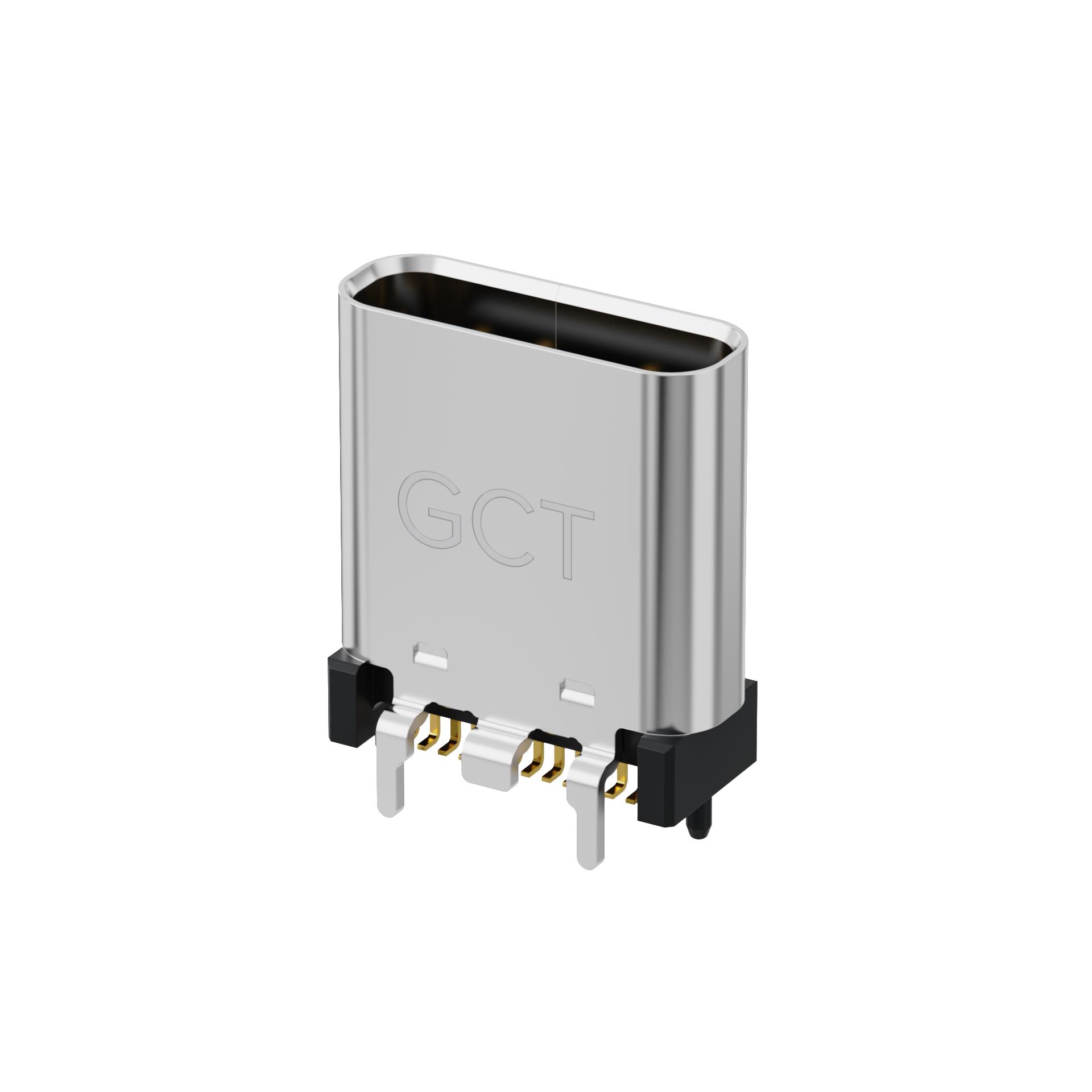 USB-C REC 3" VERT 24P SMT & TH S【USB4225-03-1040-C】