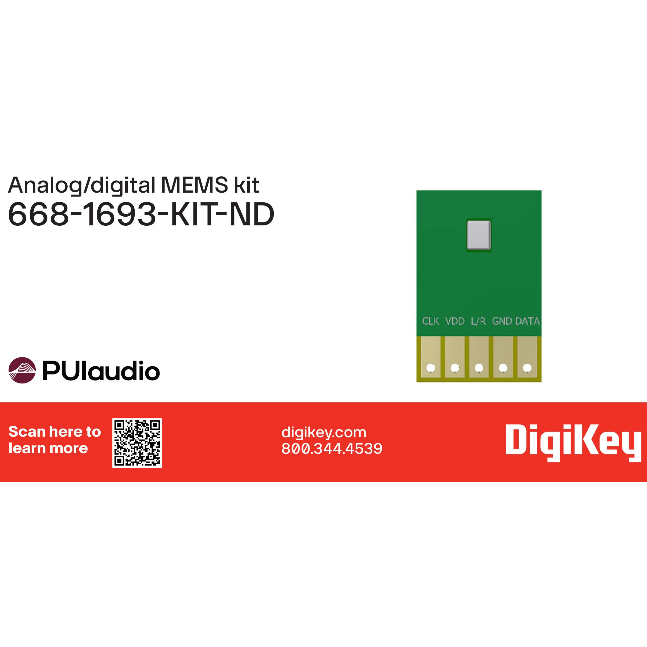 【668-1693-KIT】ANALOG/DIGITAL MEMS MIC KIT 8PAK