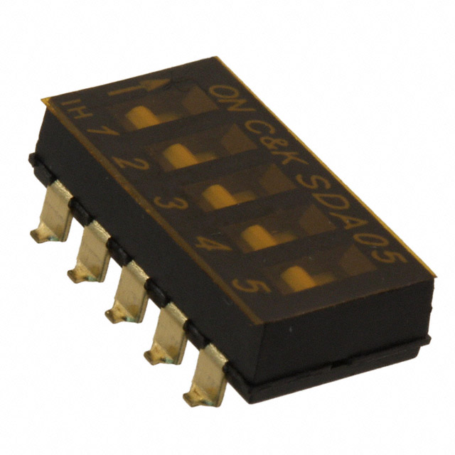 【SDA05H0SBR】SWITCH SLIDE DIP SPST 0.025A 24V