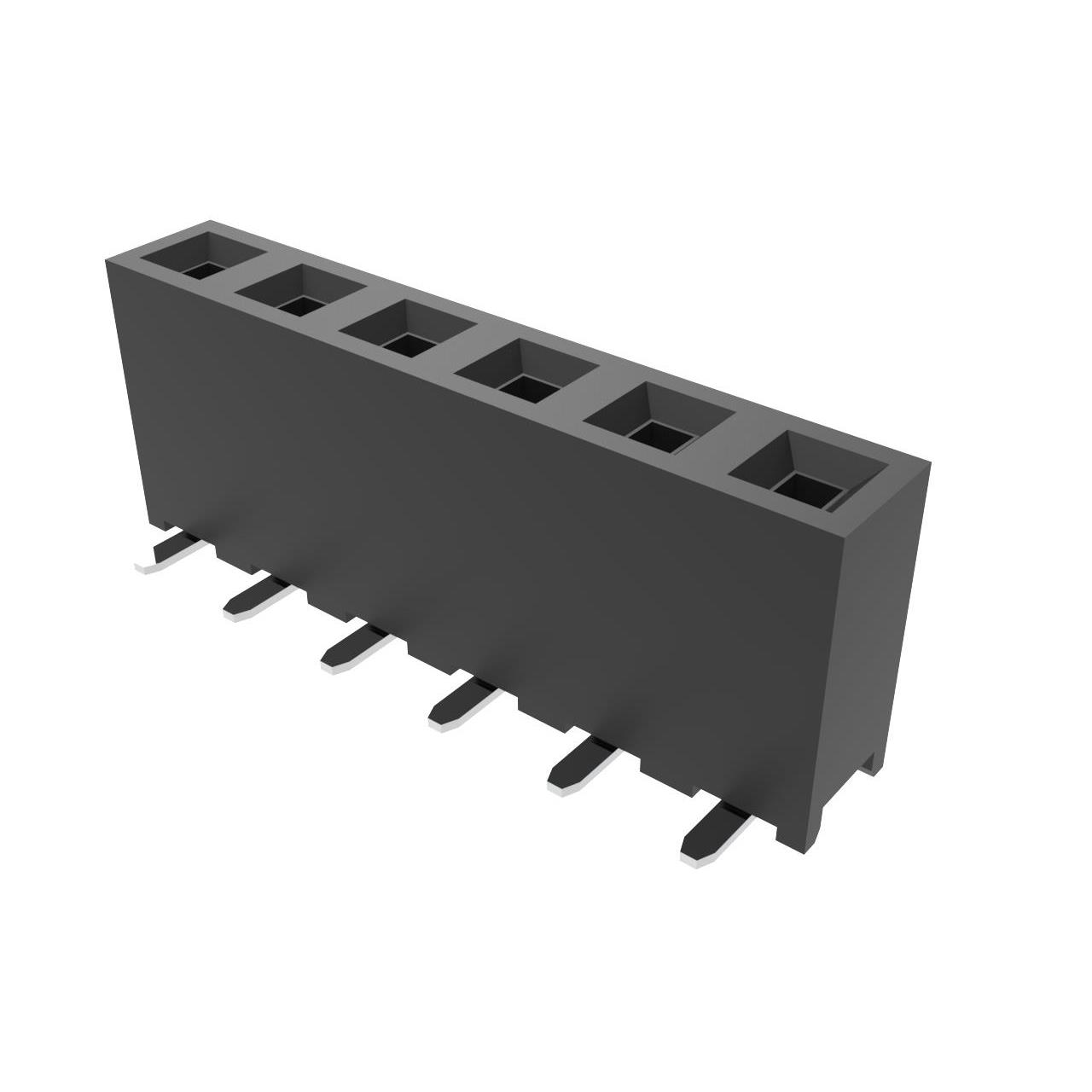 CONN RCPT 6POS 0.079 GOLD SMD【10131935-106ULF】
