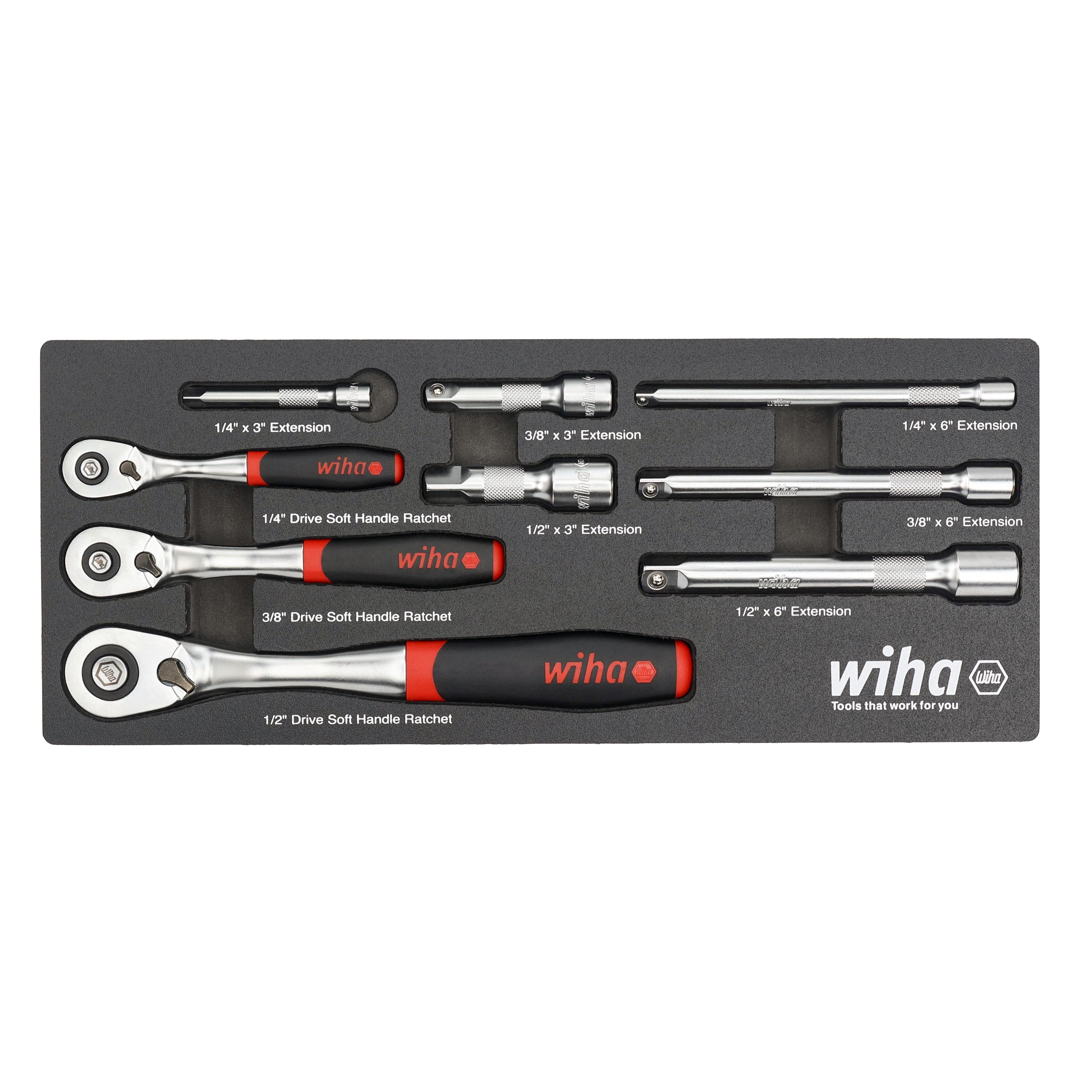 【33388】9 PIECE RATCHET WRENCH FOAM TRAY