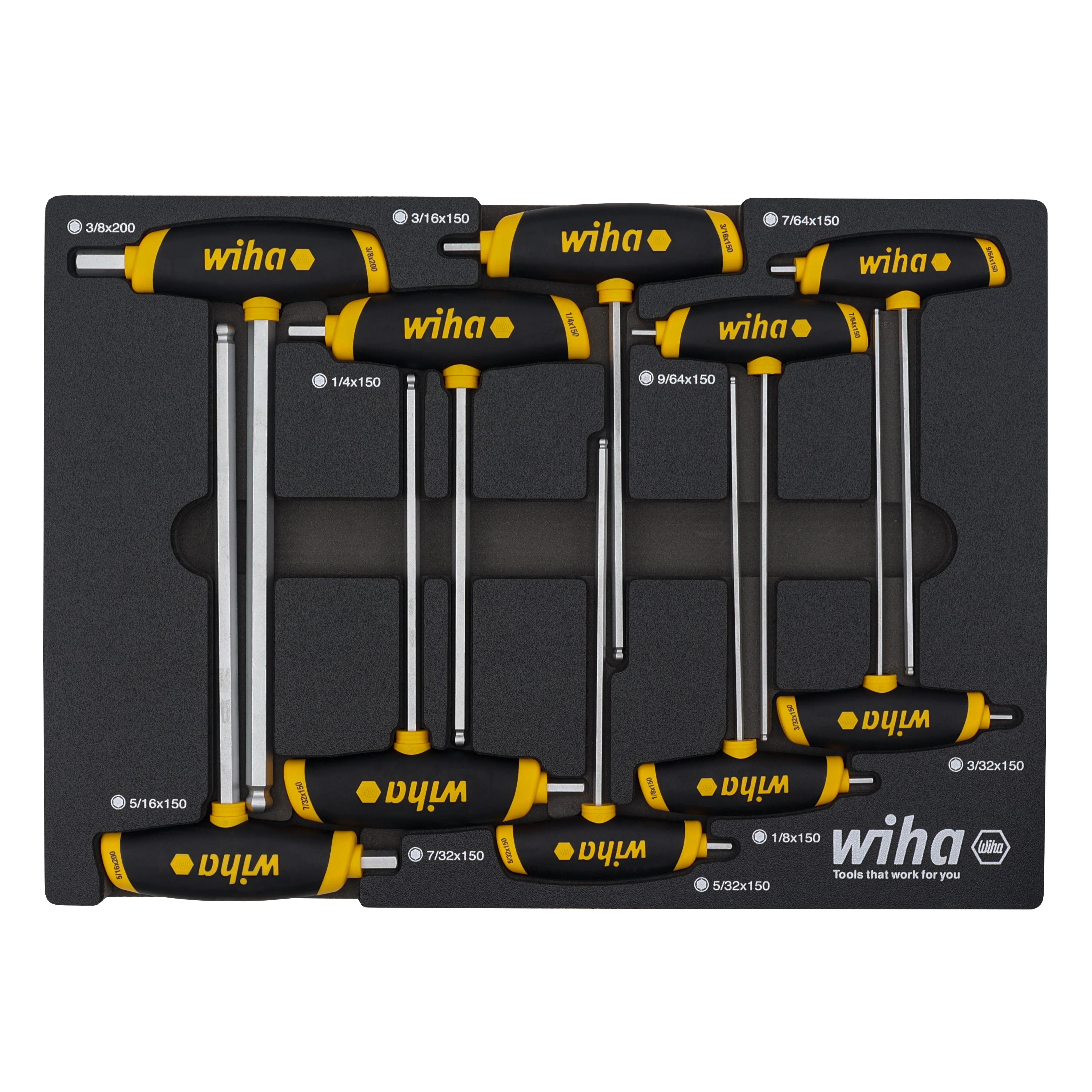 【54081】10 PIECE DUAL DRIVE SAE T-HANDLE