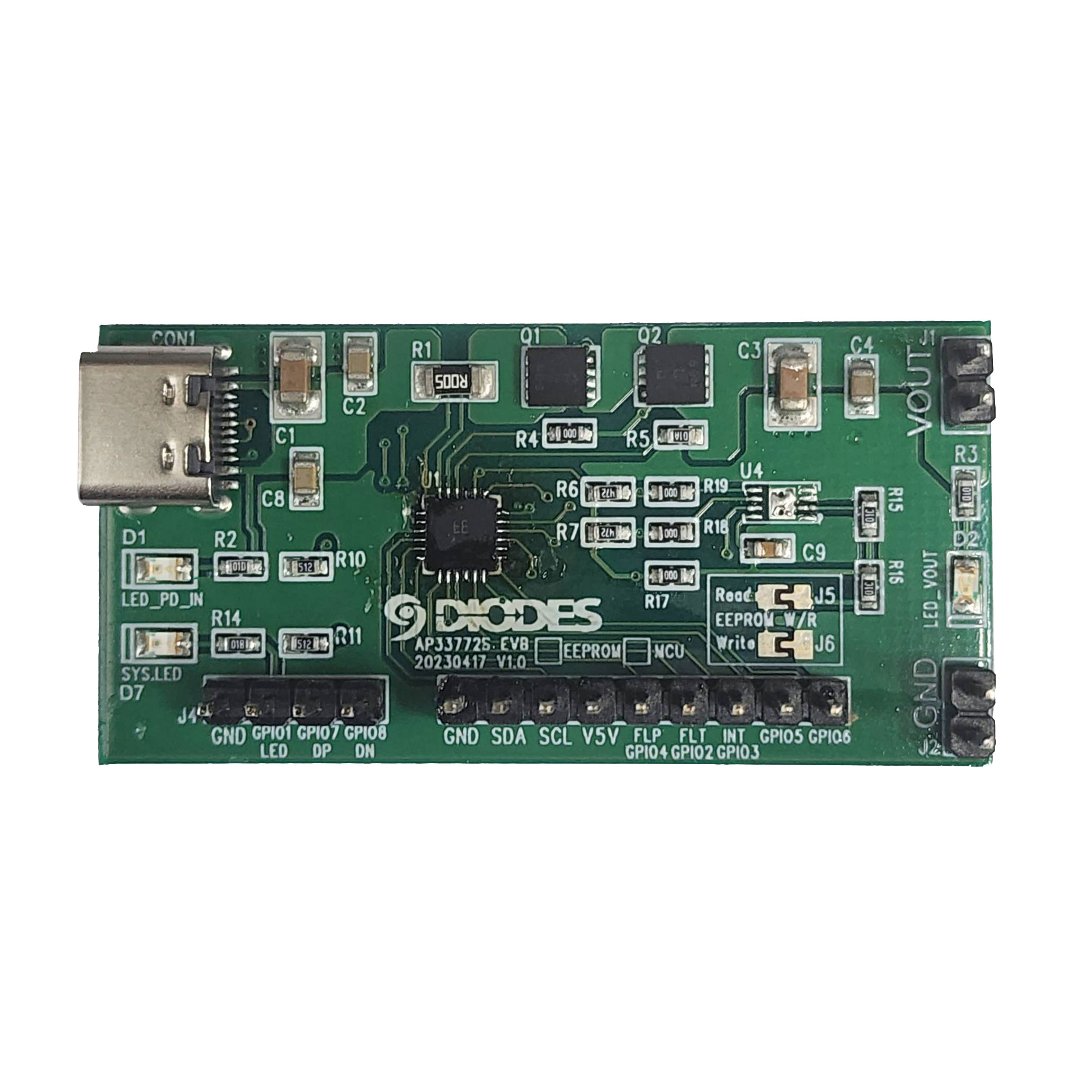 I2C USB PD3.1シンクコントローラAP33772S評価ボード【AP33772S-EVB】