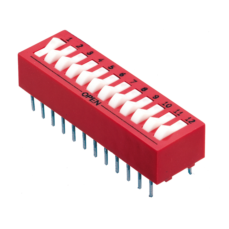 SWITCH ROCKER DIP SPST 0.15A 30V【76SB02T】