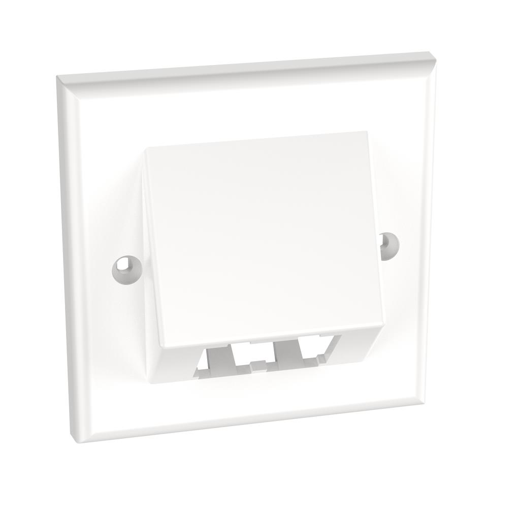 【CFPUKS2BAWY】MINI-COM SLOPED FACEPLATE, 2 POR