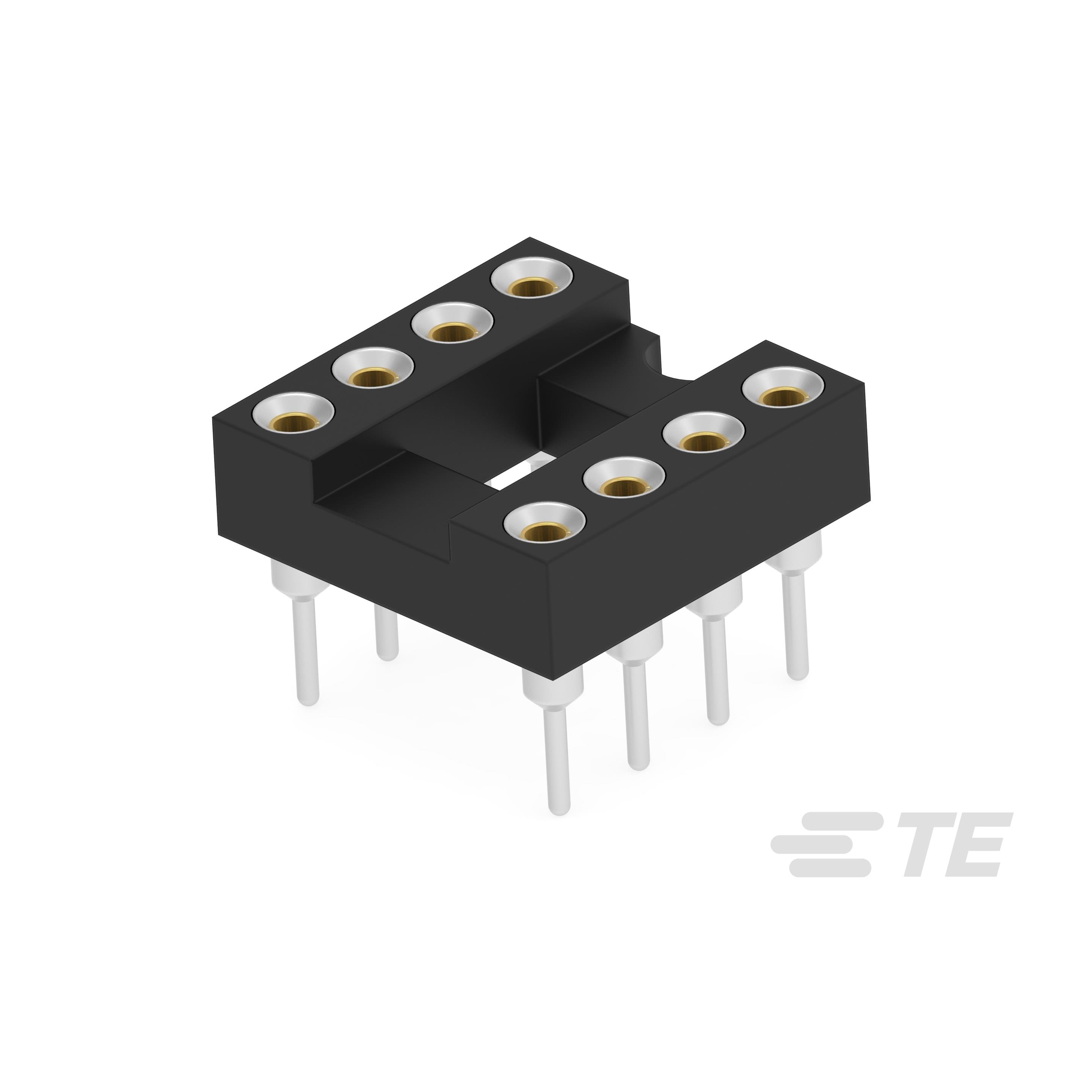【2485264-1】DIP IC SOCKET 8P,GOLD FLASH