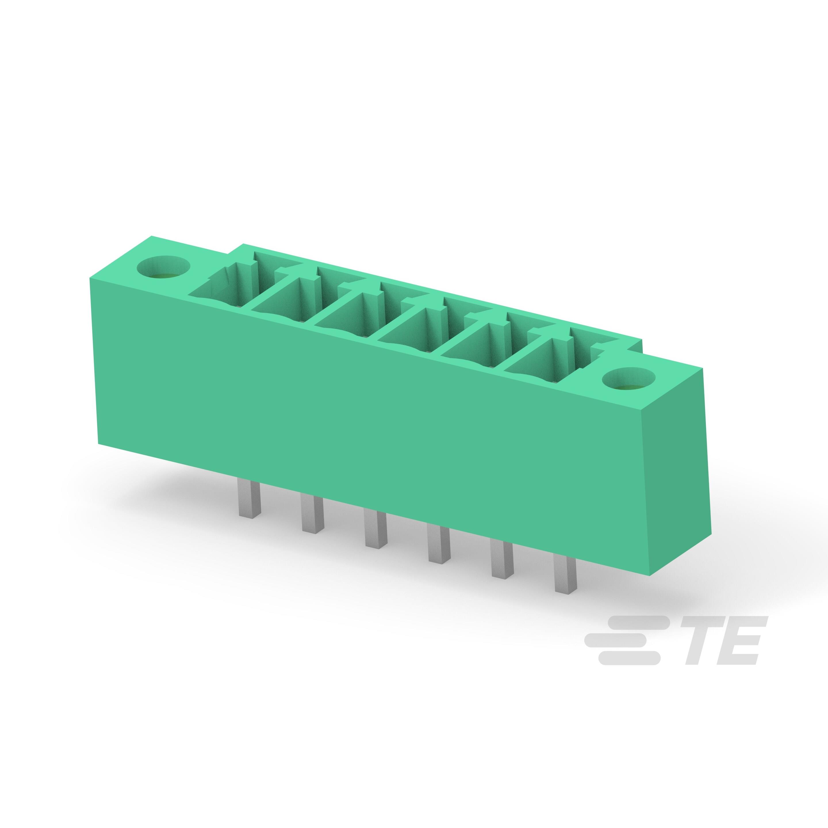 TERM BLOCK HDR 6POS 3.81MM【2842508-6】