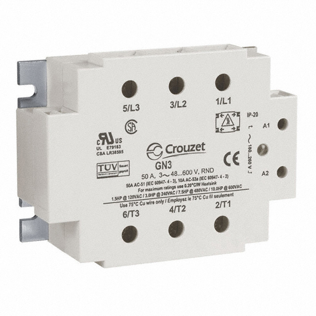 SSR RELAY 3PST-NO 50A 48-600V【GN350DLZ】