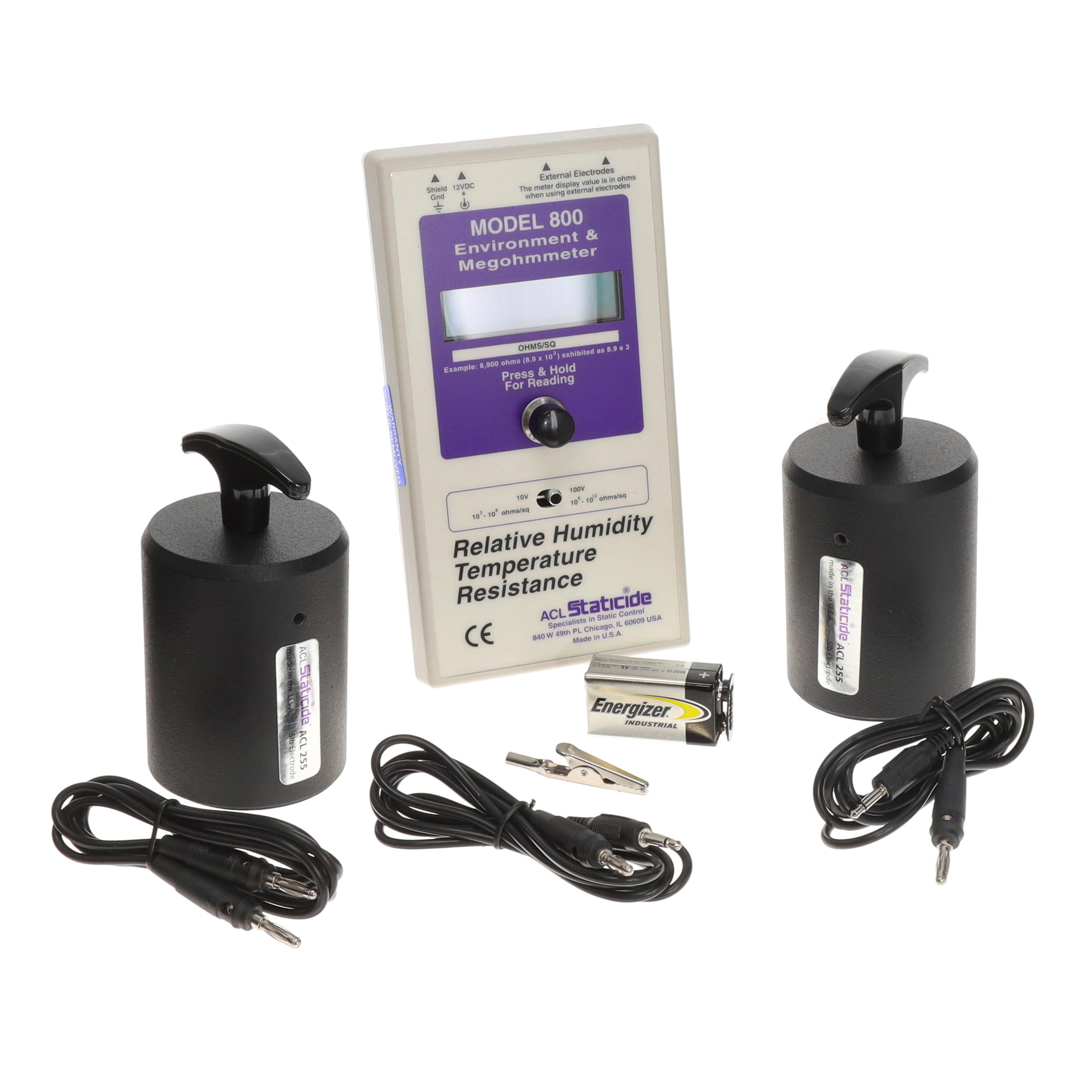 【ACL 800C】DIGITAL MEGOHMMETER (CELSIUS)