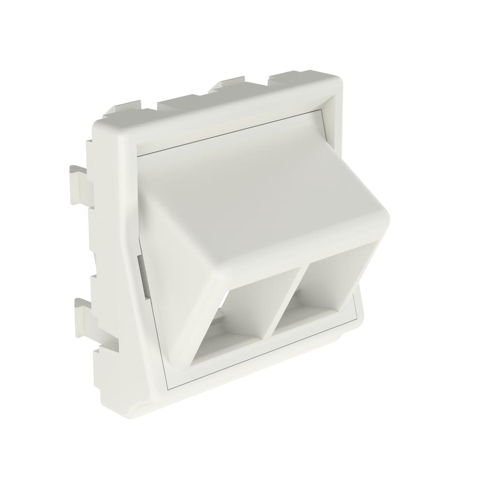 【NKFS2AW】NETKEY ADAPTER, 2 PORT, ARCTIC W