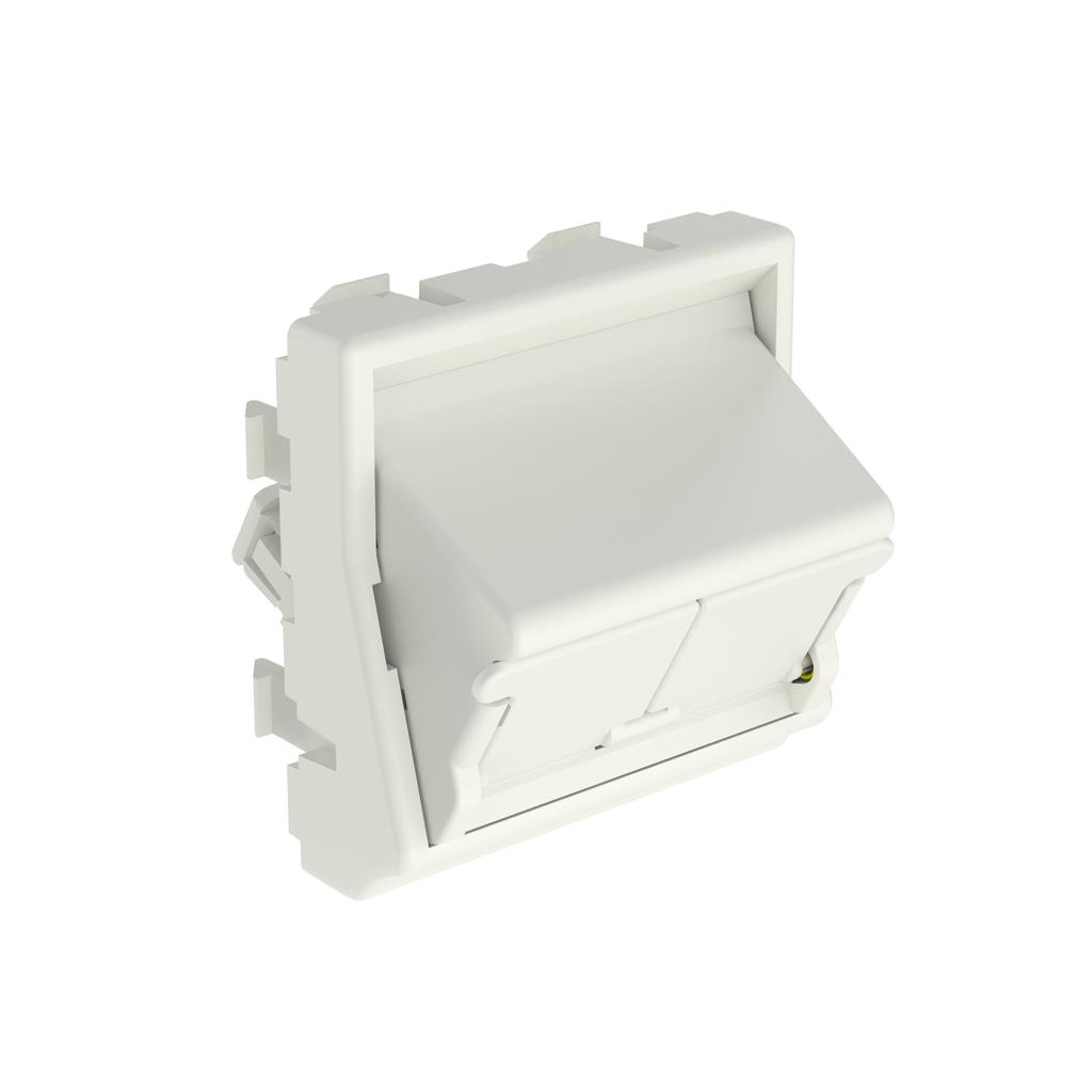 【NKFS2SAW】NETKEY ADAPTER, 2 PORT, ARCTIC W