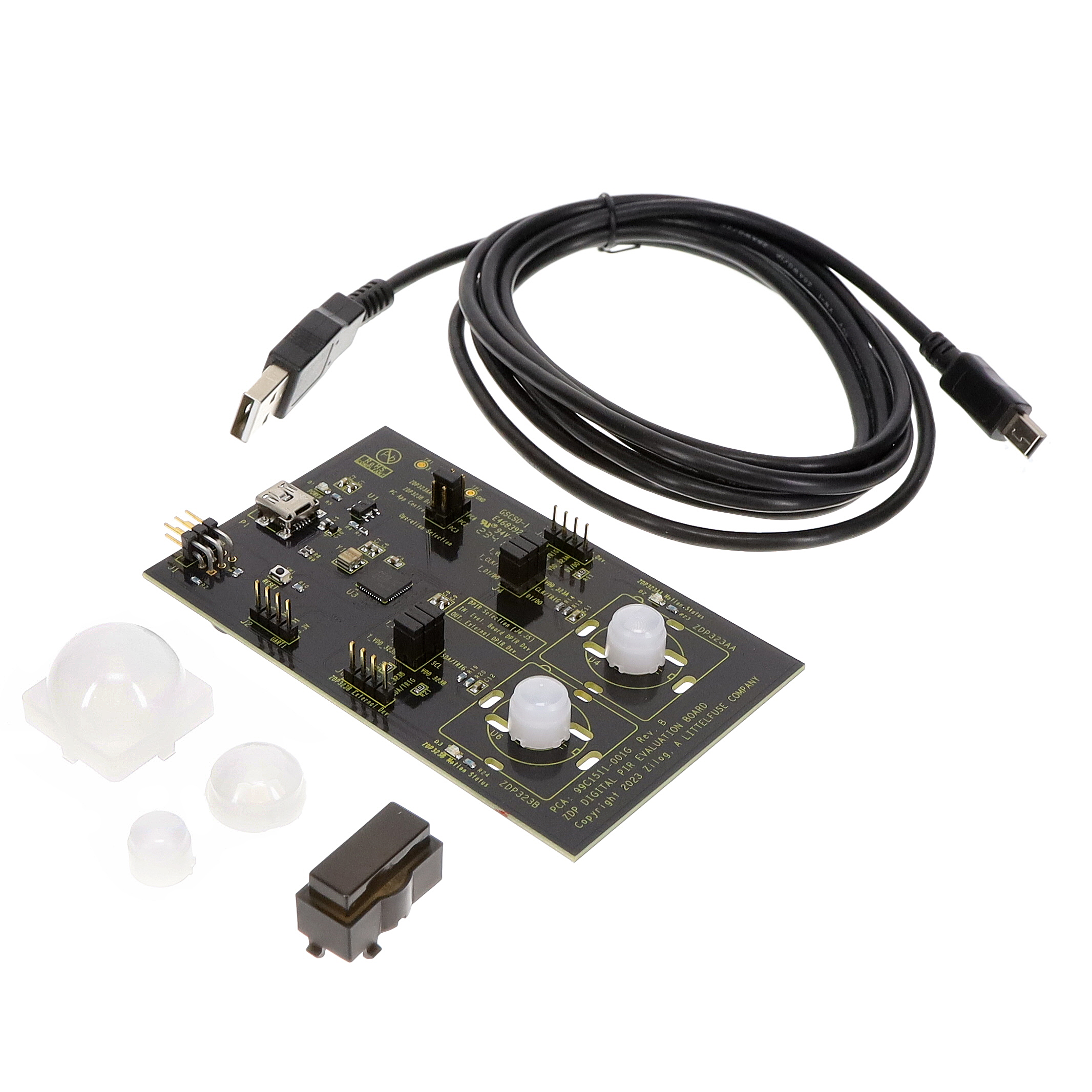 【ZDIGPIRM100ZCOG】ZDP323 Digital PIR Evaluation Ki