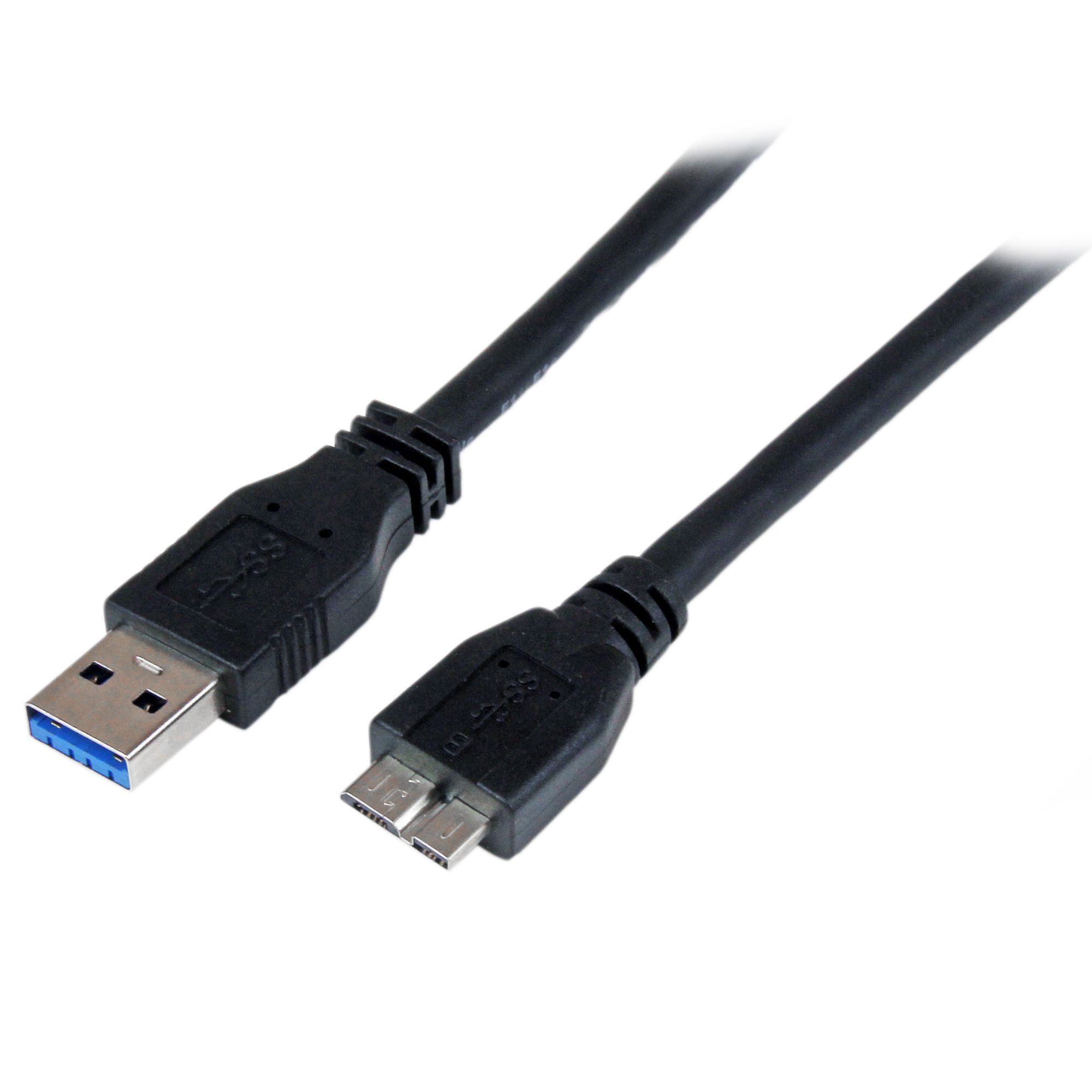 【USB3CAUB1M】1M CERTIFIED MICRO USB 3 CABLE