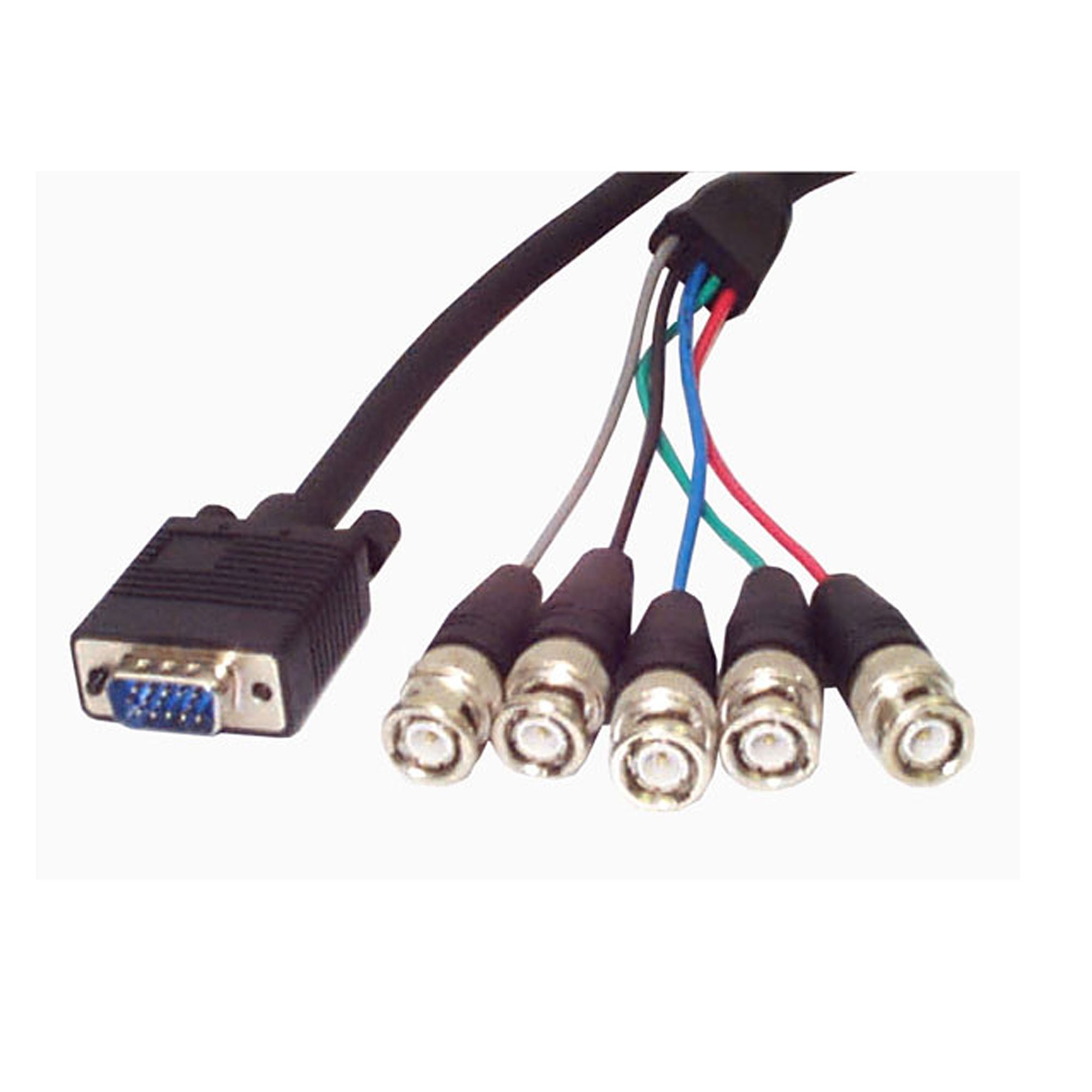 6FT VGA TO 5 BNC MONITOR CABLE【VGABNC5】