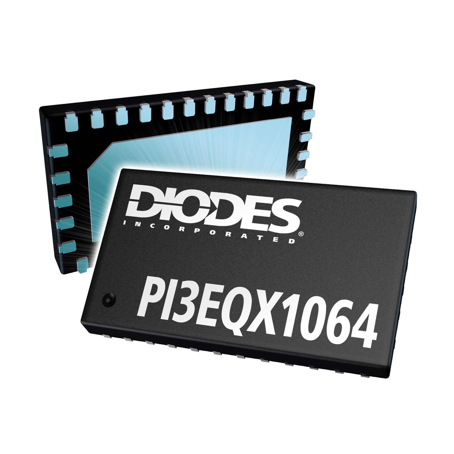 2ポートUSB 3.2 Gen 2リドライバ(10Gbps)【PI3EQX1064ZTFAEX】