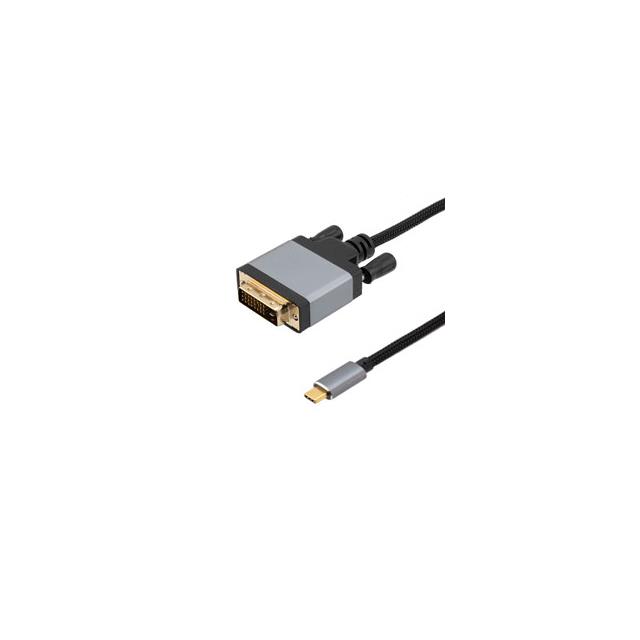 USBC TO DVI, ALUM SHELL, 1080P,【LUSBDVI-MM-3M】