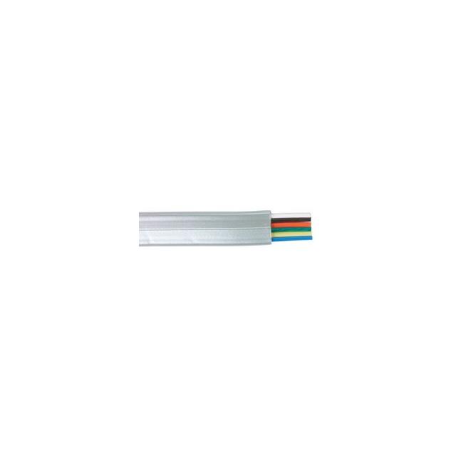 【TDB8-1000】CABLE MOD FLAT 8COND SLVR 1000'