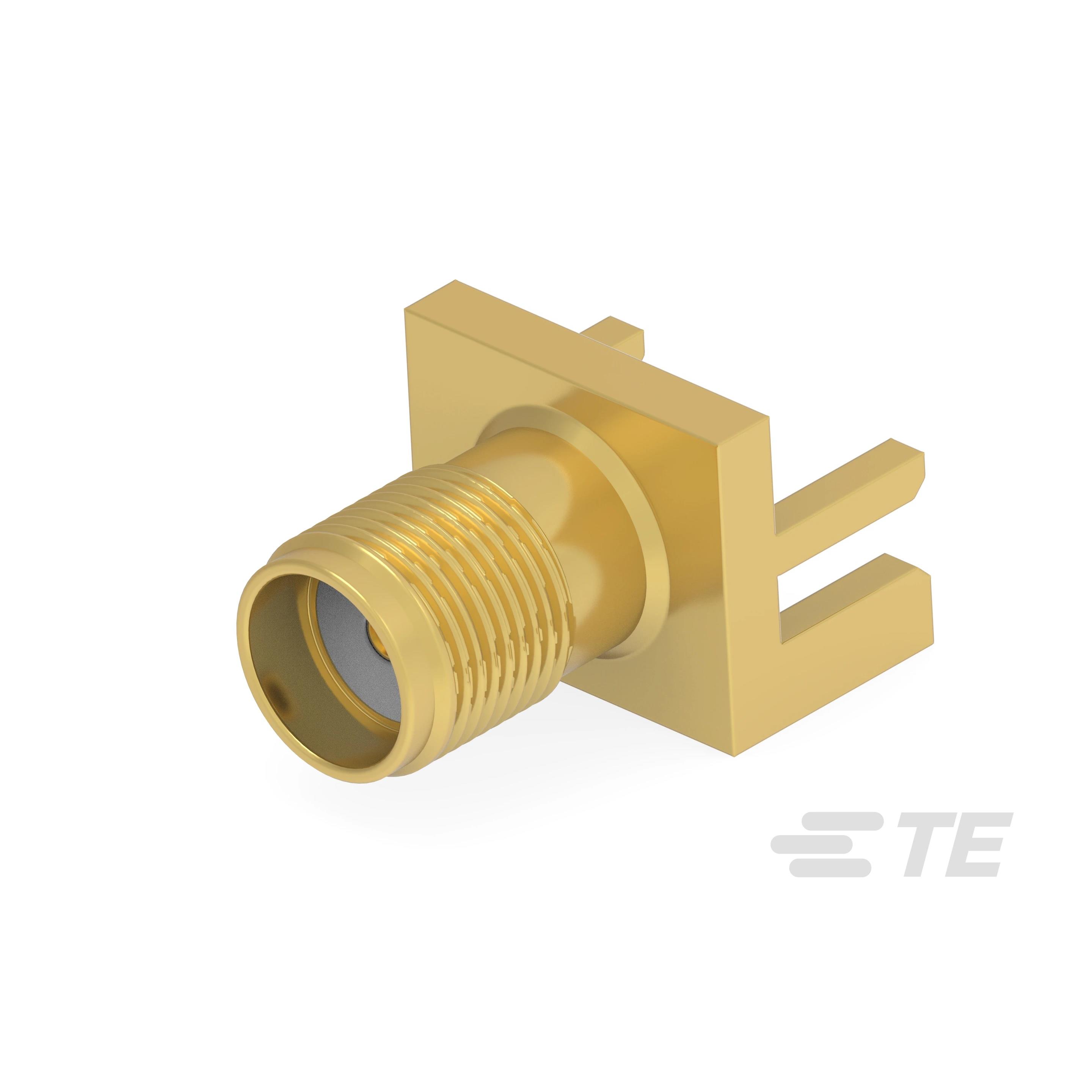 SMA JACK RA EDGE MNT SOLDER TAB【2484637-1】