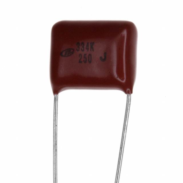 【QXK2E334KTP】CAP FILM 0.33UF 10% 250VDC RAD