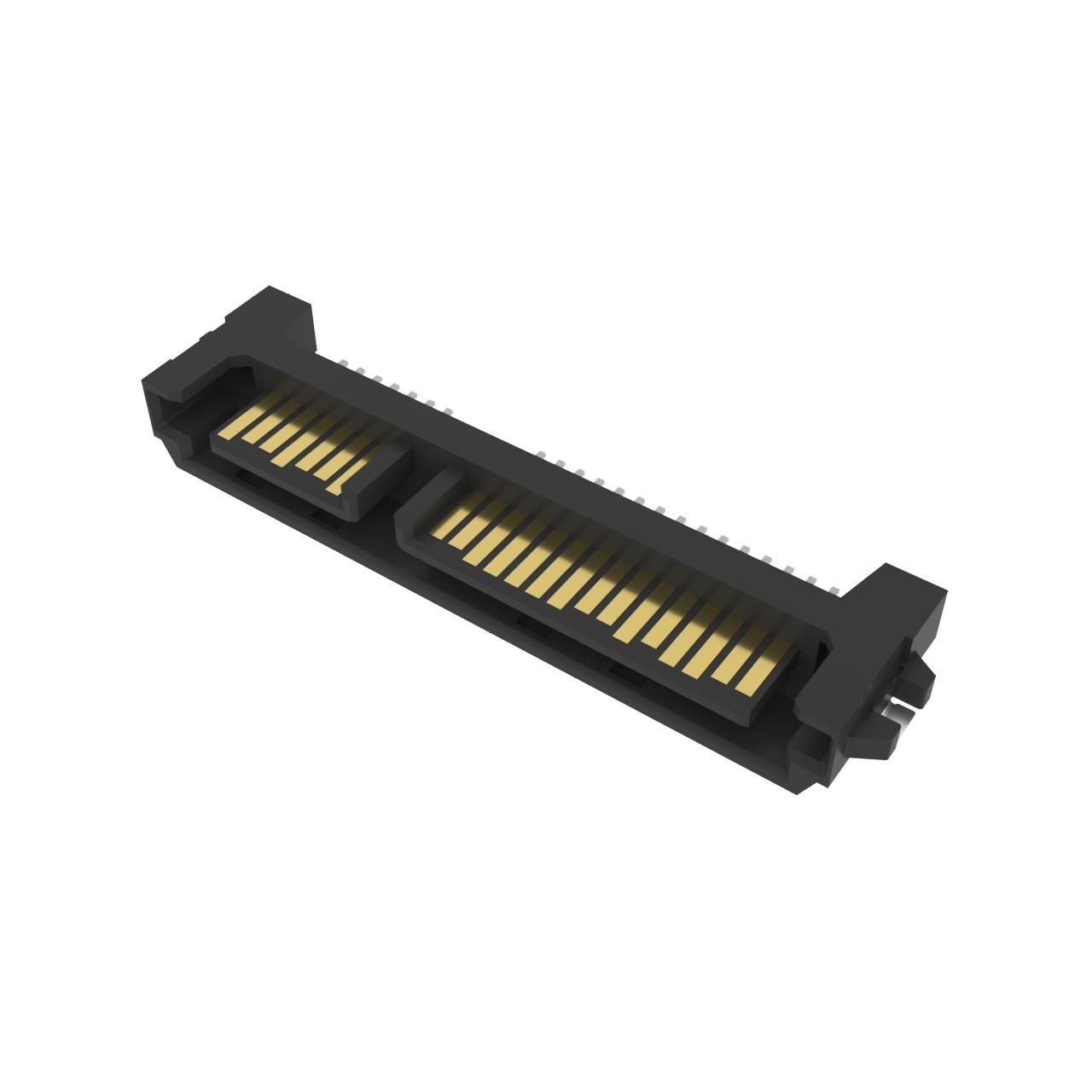 CONN SATA PLUG 22POS SLD R/A SMD【10101788-003C-TRLF】