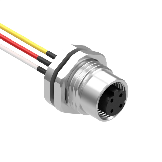 CIRC CBL 4POS RCPT TO WIRE 1'【10-05635】