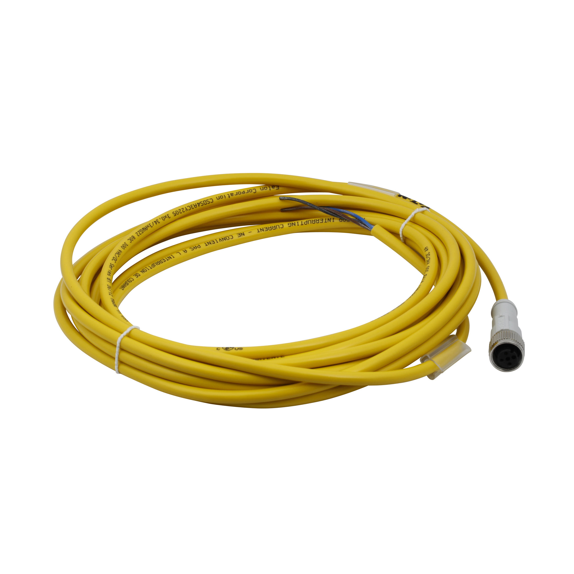 【CSDS4A3CY2205】CORDSET,DC,4P 3W,5M,YEL