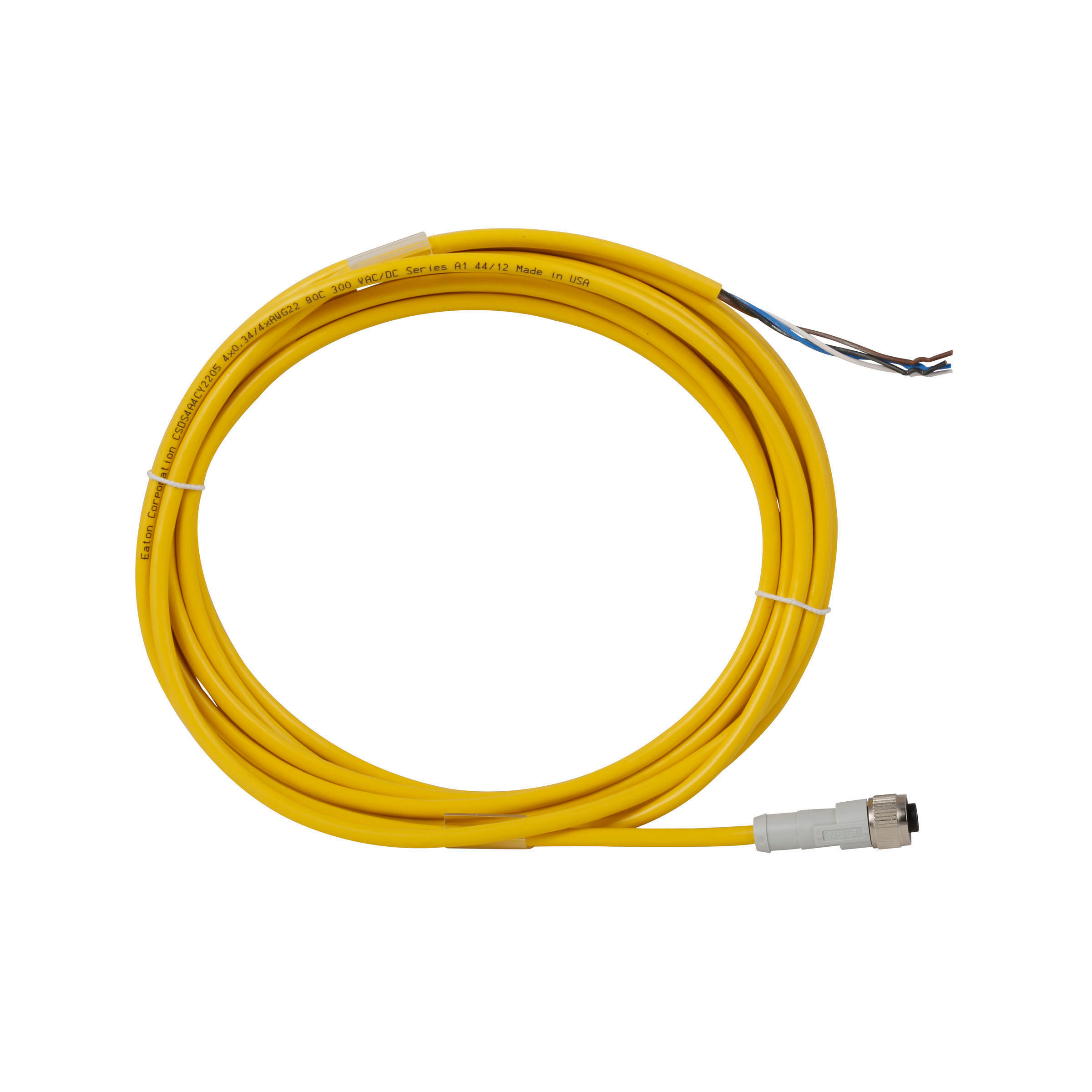 【CSDS4A4CY2205】CORDSET,DC,4P 4W,5M,YEL