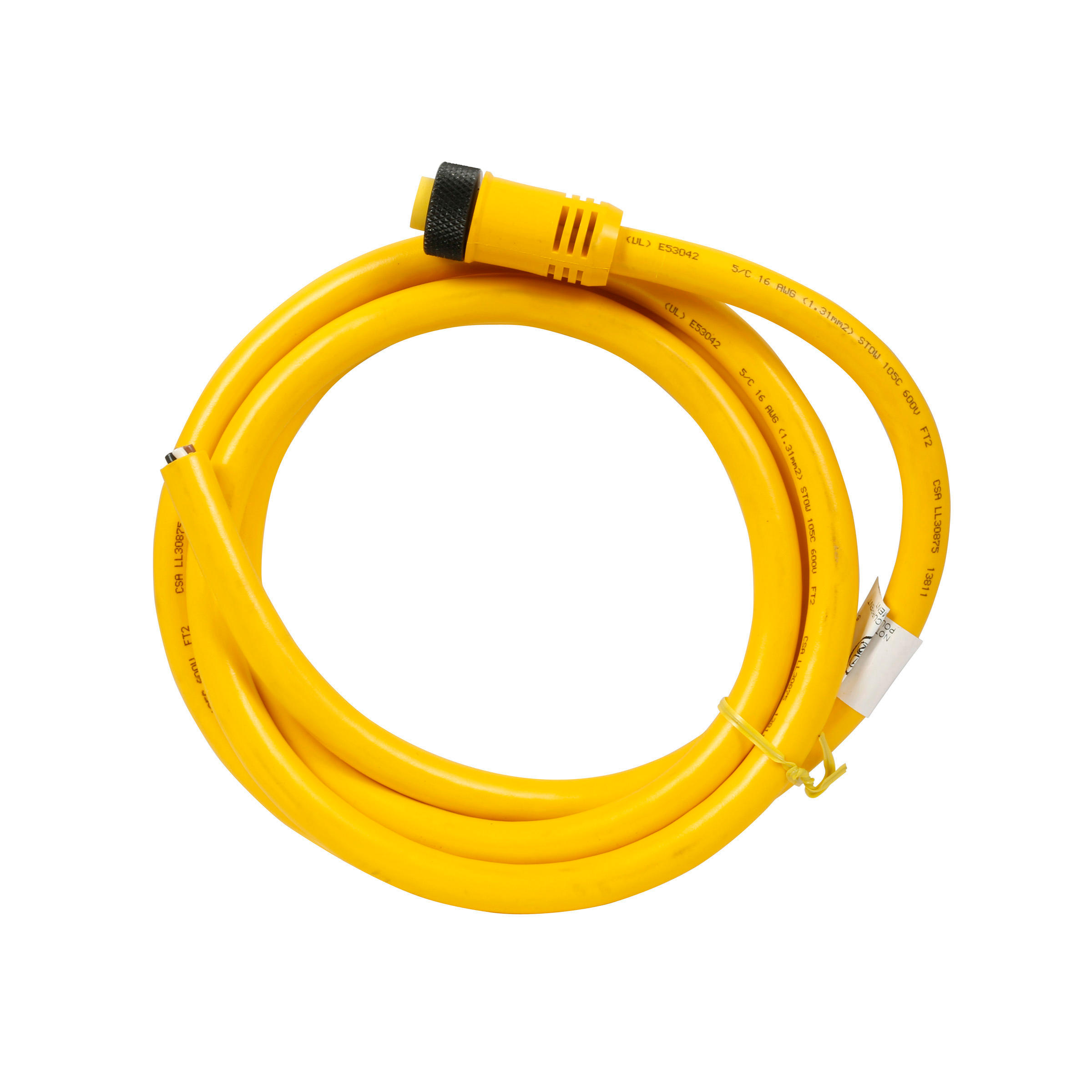 【CSMS5A5CY1602】CORDSET,MINI,5P 5W,ST FEM,16GA,2