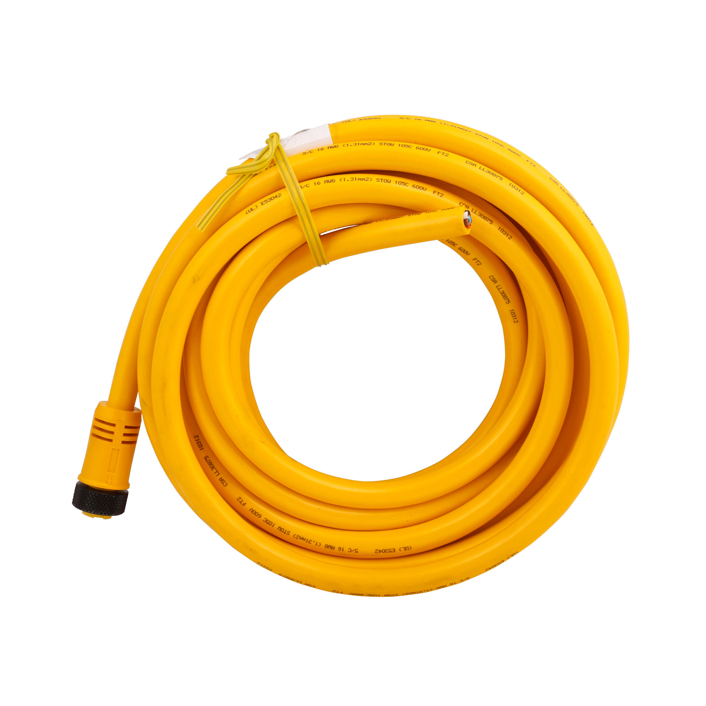 【CSMS5A5CY1606】CORDSET,MINI,5P 5W,ST FEM,16GA,6