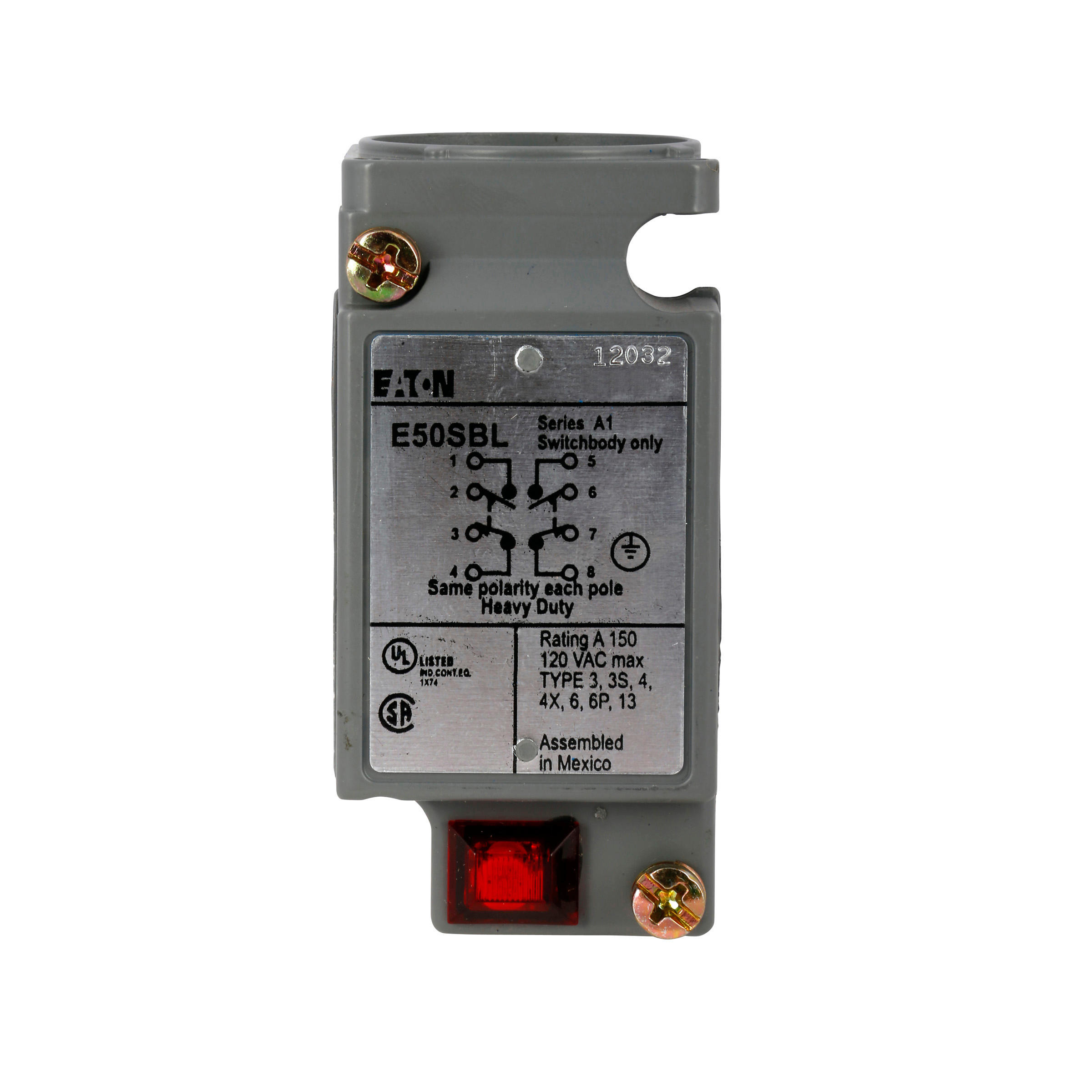 【E50SBL】LIMIT SWITCH BODY,2NO/2NC,LED