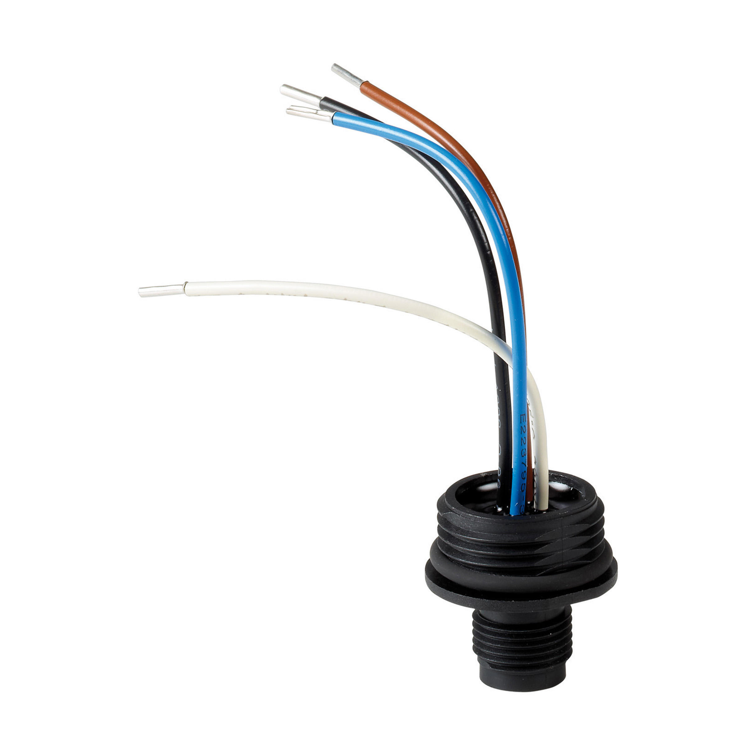 【M12A】12MM, 4 PIN MALE RECEPTACLE