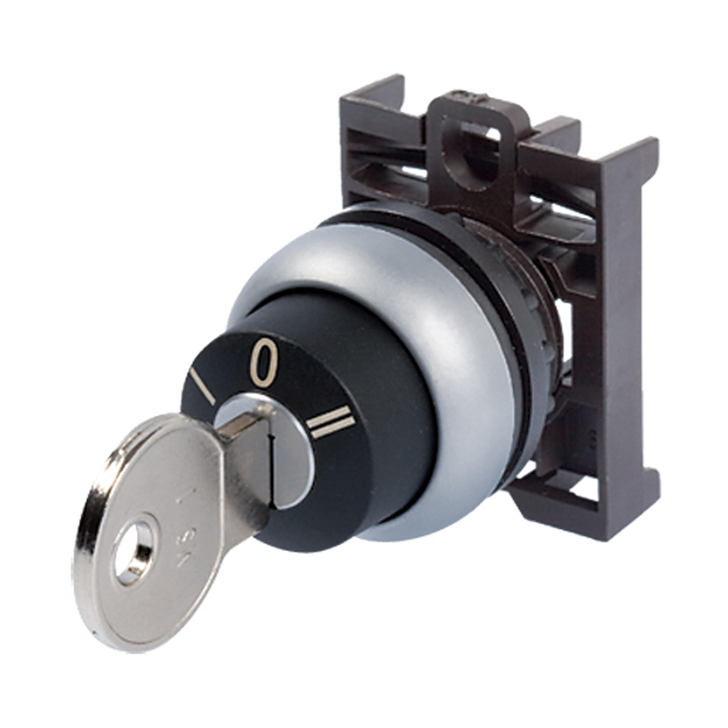 【M22-WRS3】3-POS MTN KEY SEL SW SIL-BZL WD-