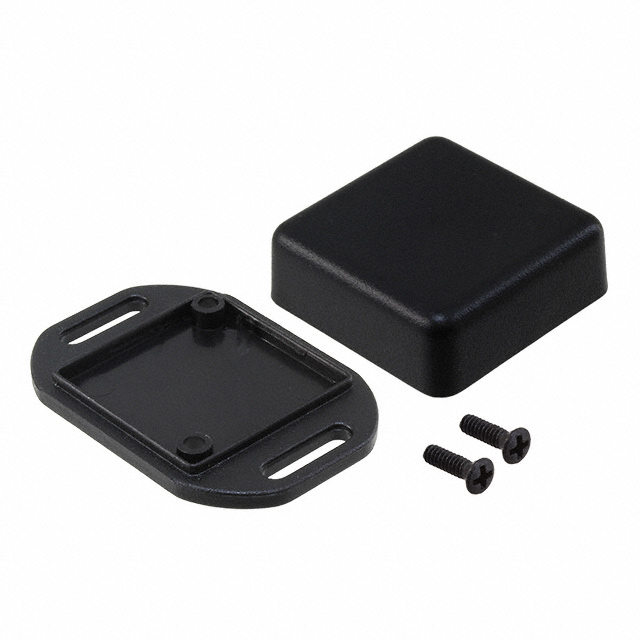【1551NFLBK】BOX ABS BLACK 1.38"L X 1.38"W