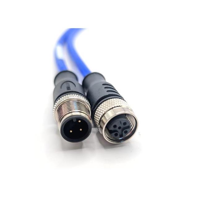【C3AC80M010】M12,CORD SET,3 COND,M/ST,FM/ST,B