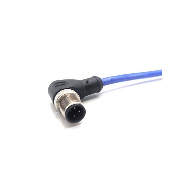【C3B80M010】M12,CORD SET,3 COND,M/RA,BLUEFLE