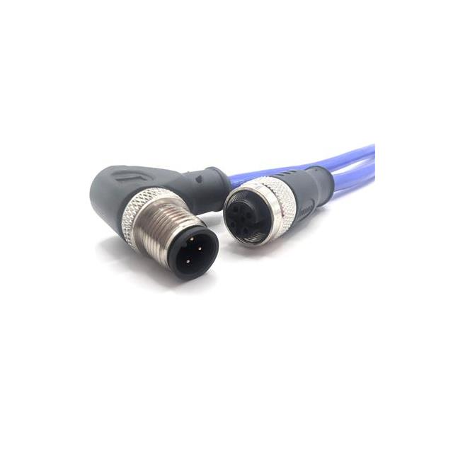 【C3BC80M010】M12,CORD SET,3 COND,M/RA,FM/ST,B
