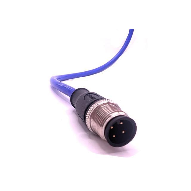 【C4A81M010】M12,CORD SET, 4 COND, M/ST, BLUE