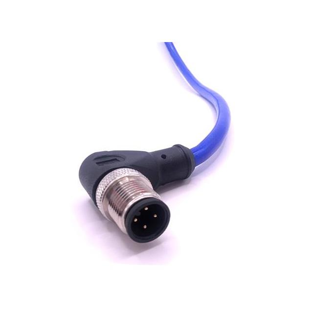 【C4B81M010】M12,CORD SET, 4 COND, M/RA, BLUE