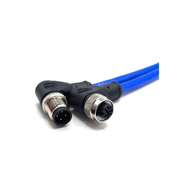 【C4BD81M010】M12,CORD SET, 4 COND, M/RA, FM/R