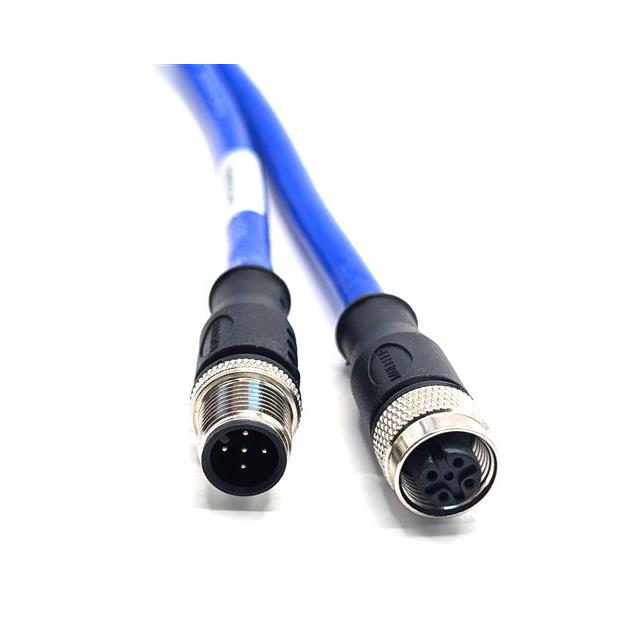 【C5AC82M010】M12,CORD SET, 5 COND, M/ST, FM/S
